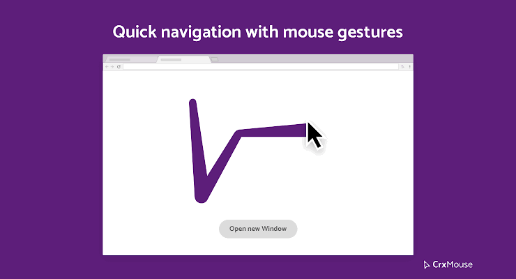 crxMouse Chrome Gesturesのロゴ