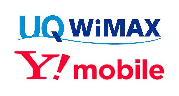 UQ WiMAXとY!mobileのロゴ