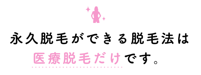 医療機関によくある永久脱毛のプロモーション
