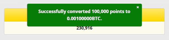 RPを0.001BTCにENCASH