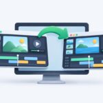 動画編集ソフトを乗り換えるイメージイラスト