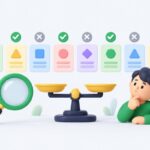 アフィリエイト会社ごとに自分で申し込めるかを見比べるイラスト
