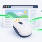 「マウスジェスチャーでGoogle Chromeの作業を効率化する方法」のイメージイラスト