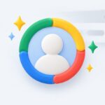 プロフィールアイコンが4色のリングで囲まれているイラスト